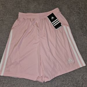 Adidas Girls Pink Shorts Size L Large NWT NEW Climalite Soccer Basketball